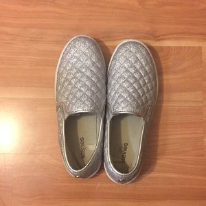 Sparkling Silver Shoes